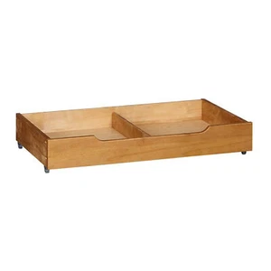 MUSEHOMEINC BD1001T Solid Wood Underbed Storage Trundle Organizer, Full/Twin - Picture 1 of 7