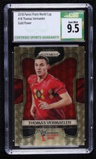 2018 Panini Prizm World Cup Gold Power /5 Thomas Vermaelen #18 CSG 9.5 Gem Mint
