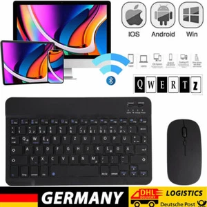 Teclado Inalámbrico Bluetooth Con Ratón Teclado Inalámbrico para Móvil Tablet PC IPad - Imagen 1 de 13