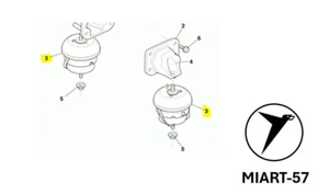 OEM Engine Hydromount Kit - Aston Martin DB9 Vanquish - PN: CD33-6A003-AA - Picture 1 of 1
