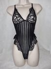 BNWT Gorgeous black sheer I SAW IT FIRST bodysuit top Lingerie size XS (TV)
