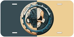 Placa de licencia de automóvil con etiqueta de automóvil novedad Mechanicus - Imagen 1 de 3