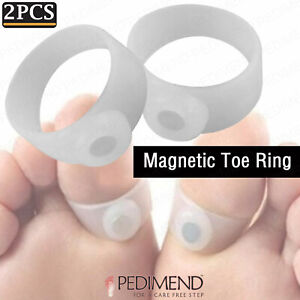 Pedimend Slimming Silicone Magnetic Toe Ring for Weight Loss Keeping Fit (2PCS)