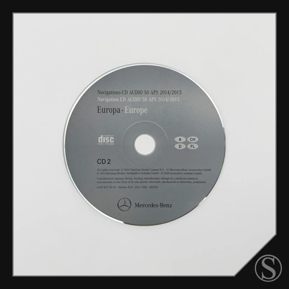 Mercedes-Benz Europa Navigations-CD Audio 50 APS 2014/2015 W169 W203 W164 smart - Bild 1 von 1