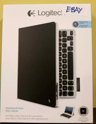 Funda Logitech Keyboard Folio 920-008521 - Negra para iPad 2, iPad (3ª/4ª generación) Foto 1 de 4