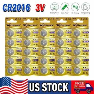 5/10/15/25PCS CR2016 Lithium Button Battery Button Cell For Car Remote Key Fob - Picture 1 of 16