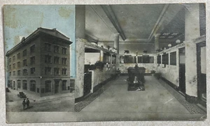 G2758 Postcard Unknown Bank Location Interior Exterior - Picture 1 of 2