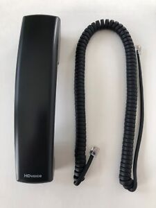 New HD Voice Handset with Curly Cord for Polycom VVX IP Phone Black (See Below)