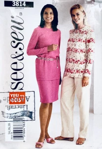 EASY Butterick Pattern 3814 | Misses Top, Skirt & Pants | Size 14-16-18 UNCUT - Bild 1 von 3