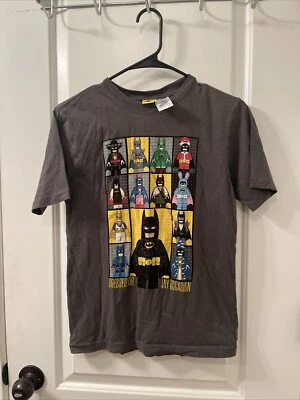 Lego Batmasn Superheros Boys Graphic Short Sleeve T-Shirt Size XL Gray - Image 1 of 4