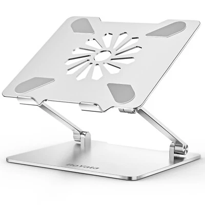 Laptop Stand Adjustable Computer Stand for Desk Ergonomic Aluminum Holder up 14" - Image 1 of 4