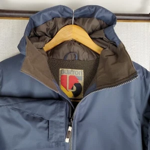 BURTON Size XS Mens Hooded Winter Jacket Ski Snowboard Waterproof Zip Blue - Picture 1 of 17