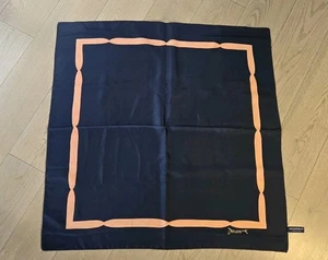 Vintage Catherine Deneuve Scarf Promo Fragrance Navy Blue Pink Made in Italy EUC - Picture 1 of 5