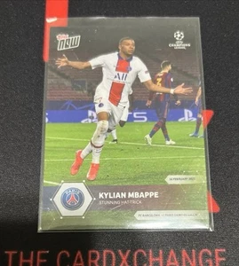 2020-21 Topps Now UEFA Champions League - #041 Kylian Mbappe Hat Trick - Picture 1 of 2