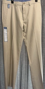 Pantalones HAGGAR Para Hombre 36X32 Premium Sin Hierro Caqui Calce Clásico Frente Plano Elastizados Nuevos con Etiquetas - Imagen 1 de 10