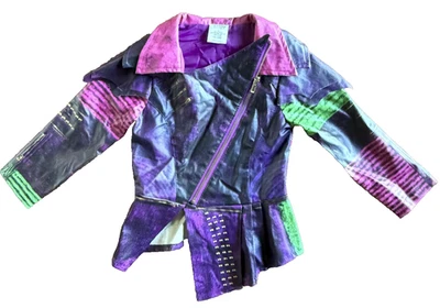 Chaqueta Disney Store Descendants Mal Talla 4 Púrpura Imitación Cuero Foto 1 de 4