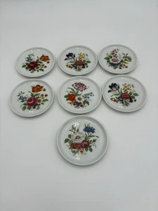 Vintage Furstenberg West Germany Porzellan Butters Pats Schmuck Teller 7er Set - Bild 1 von 3