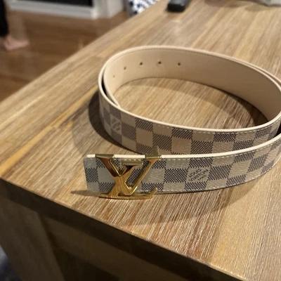 Louis Vuitton Damier Azur Belt Size 95/38 US SZ 34 MINT W/BAG PAID BIG $ NO RES! - Image 1 of 4