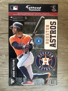 Jose Altuve Astros Fathead Teammate Peel & Stick Wall Decal MLB Official - Picture 1 of 1