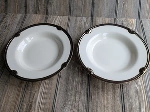 2 Certified International Embassy Rim Soup Bowl Set Karidesign Dishes Lot - Picture 1 of 4