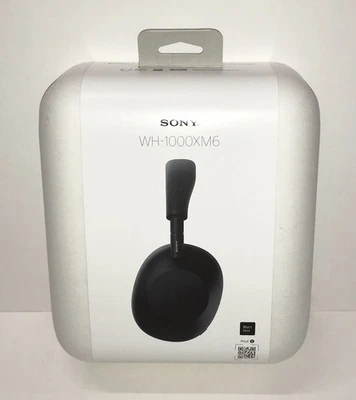 Fones de ouvido Sony WH-1000XM6 Bluetooth sem fio cancelamento de ruído (preto) (NISB) - Imagem 1 de 3