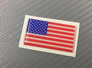 Adesivo Bandiera 3D Resinata USA Stati Uniti 45 x 25 mm. - Picture 1 of 1