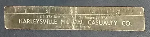 Harleysville Mutual Casualty Co Advertising Ruler Vintage - Picture 1 of 2