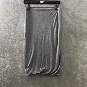 Cotton On Pencil Skirt Womans Small Solid Gray Pull On Stretch - Picture 1 of 7