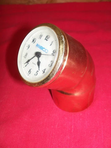 NIBCO Copper Pipe Plumping Desk Clock Advertising Promotional Service Gift Promo Cover