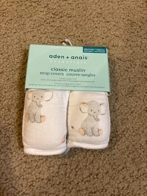 NUEVO Juego de 2 fundas de correa de asiento infantil Aden and Anais bebé safari coche de bebé Foto 1 de 2