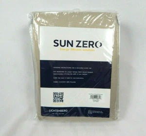"Par de paneles de cortina Sun Zero Stone beige emory para oscurecimiento de habitación, 108""x95" - Imagen 1 de 2