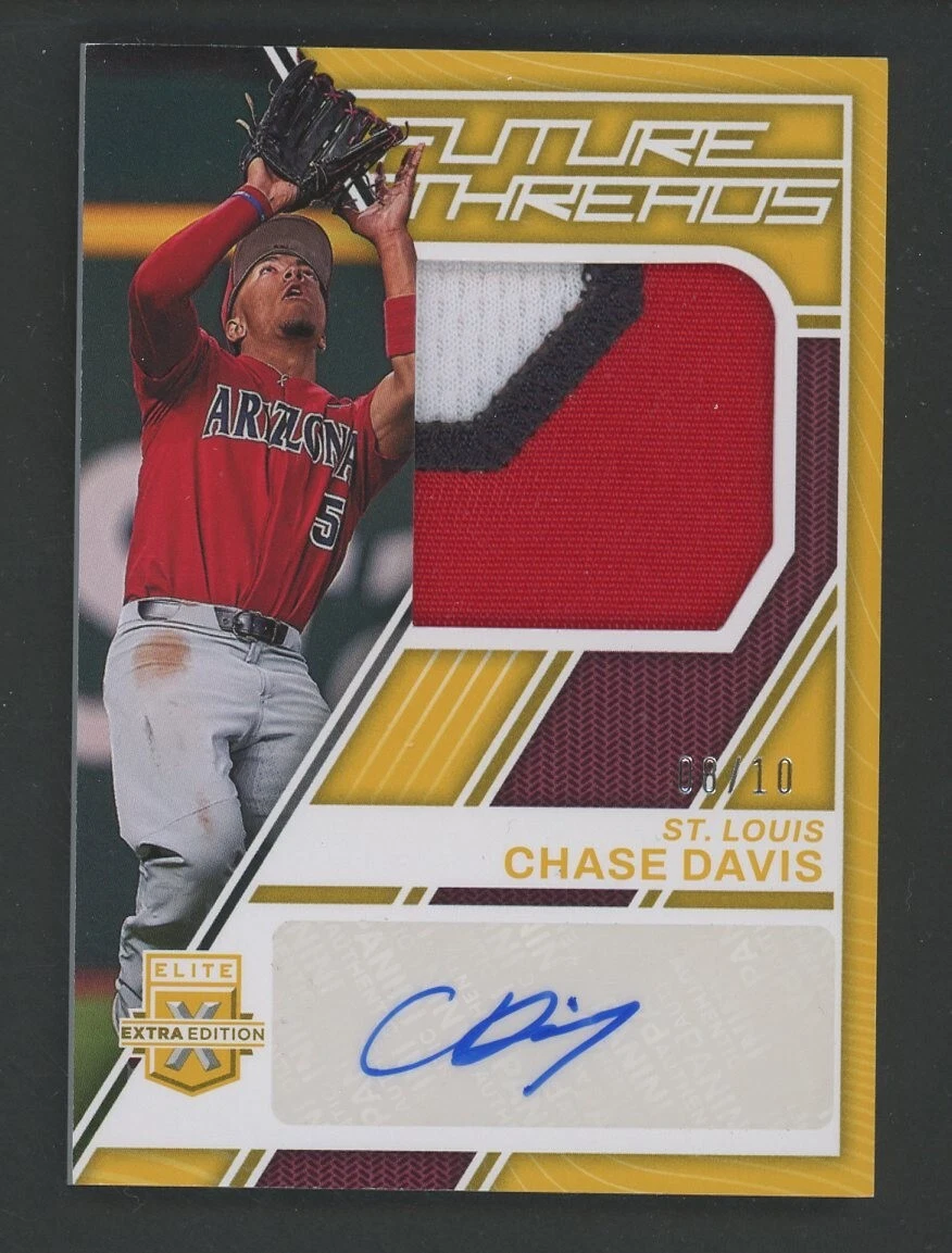 2023 Panini Elite Extra Edition Gold Chase Davis RPA RC 3-Color Patch AUTO /10