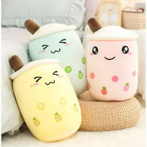 Juguete de peluche con forma de té de leche de 24 cm/35 cm/50 cm almohada de peluche suave divertidos regalos de año nuevo - Imagen 1 de 9