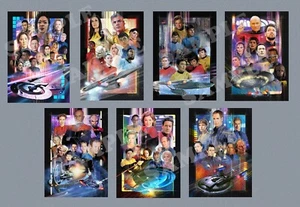 Star Trek Set 7 Exklusive A3 Poster von Jason Fletcher Brandneu - Bild 1 von 1