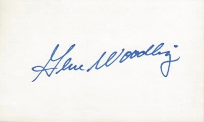 Gene Woodling Signed Autographed New York Yankees 3x5 Index Card - Deceased 2001 - Image 1 of 2