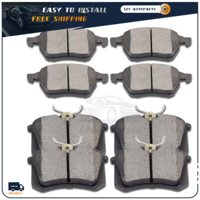 Керамические передние задние тормозные колодки для 1998-2004 Audi A6 1999-2005 Volkswagen Passat - Изображение 1 из 4