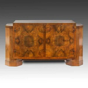 ART DECO KONSOLENSCHRANK BURLWOOD FURNIERSCHUBLADEN FRANKREICH ODER USA FRÜH DES 20. JH. - Bild 1 von 7