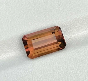 Natural Untreated Peach Pink Tourmaline Emerald Cut 4.97 Cts Loose Gemstones - Picture 1 of 6