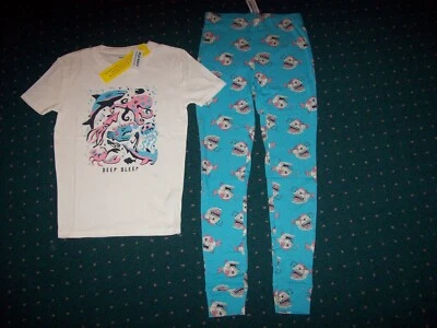 Old Navy Pajama 2pc Set Boys XL 12 Sea Life Deep Sleep Go Fish New - Image 1 of 3