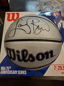 Offizielle NBA BASKETBALL Wilson AUTO LARRY BIRD COA 75TH Anniversary Series - Bild 1 von 3