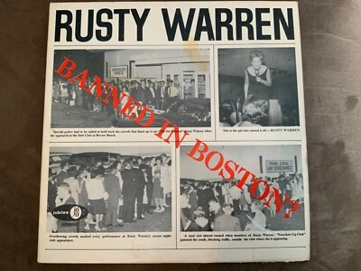BANNED IN BOSTON Rusty Warren LP Vinyl Record Album Jubilee JGM2049 Foto 1 de 3
