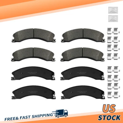Front Rear Ceramic Brake Pads For Nissan Nv2500 Titan Xd Nv3500 Nv1500 2012-2022 - Image 1 of 4
