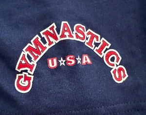 MG GK Youth LARGE 'GYMNASTICS USA'  Graphic Cotton  Heavyweight Jersey Shorts L - Picture 1 of 6