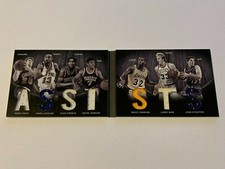 Panini Preferred Booklet 2011 Assists Patch Magic Johnson, Larry Bird, ...