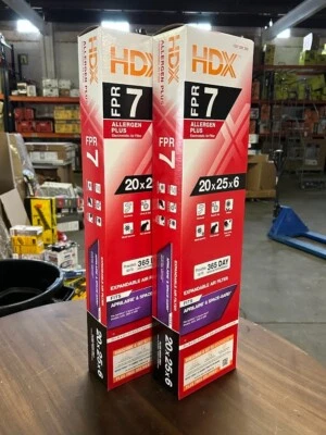 20 in. x 25 in. x 6 in. AprilAire & SpaceGard Replacement Pleated Air Filter 2pk - Image 1 of 4