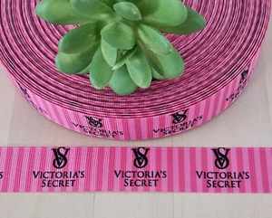7/8" (1 YD) Victoria Secret Grosgrain Ribbon VS Love Lingerie Ribbon - Picture 1 of 1