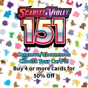 Pokemon 151 - Scarlet & Violet - Choose Your Card! - Common & Uncommons - Picture 1 of 129