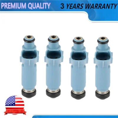 Inyector de combustible 4 piezas FJ452 compatible con Toyota Solara Camry Highlander 2002 2003 2,4 L Foto 1 de 4