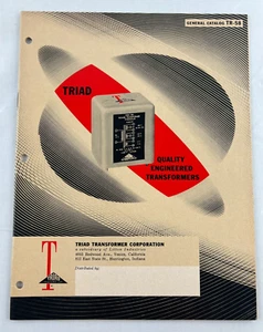 Triad Transformer Corporation Catalog with Data 1958 - Imagen 1 de 5