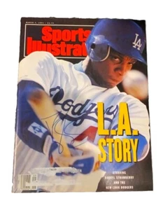 Darryl Strawberry Dodgers Baseball Signed Autographed 3/4/91 Sports Illustrated - Picture 1 of 1